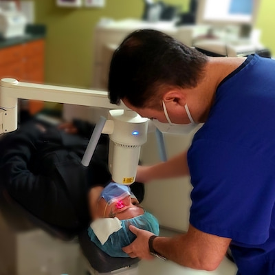 Dr. Pascuale during procedure