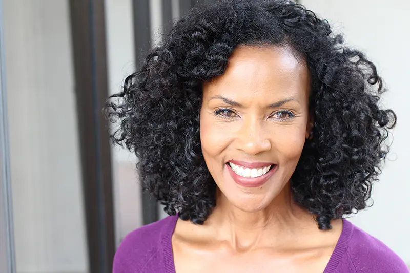 senior African American woman smiling