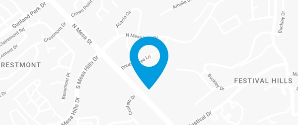 Mesa Hills Location Map